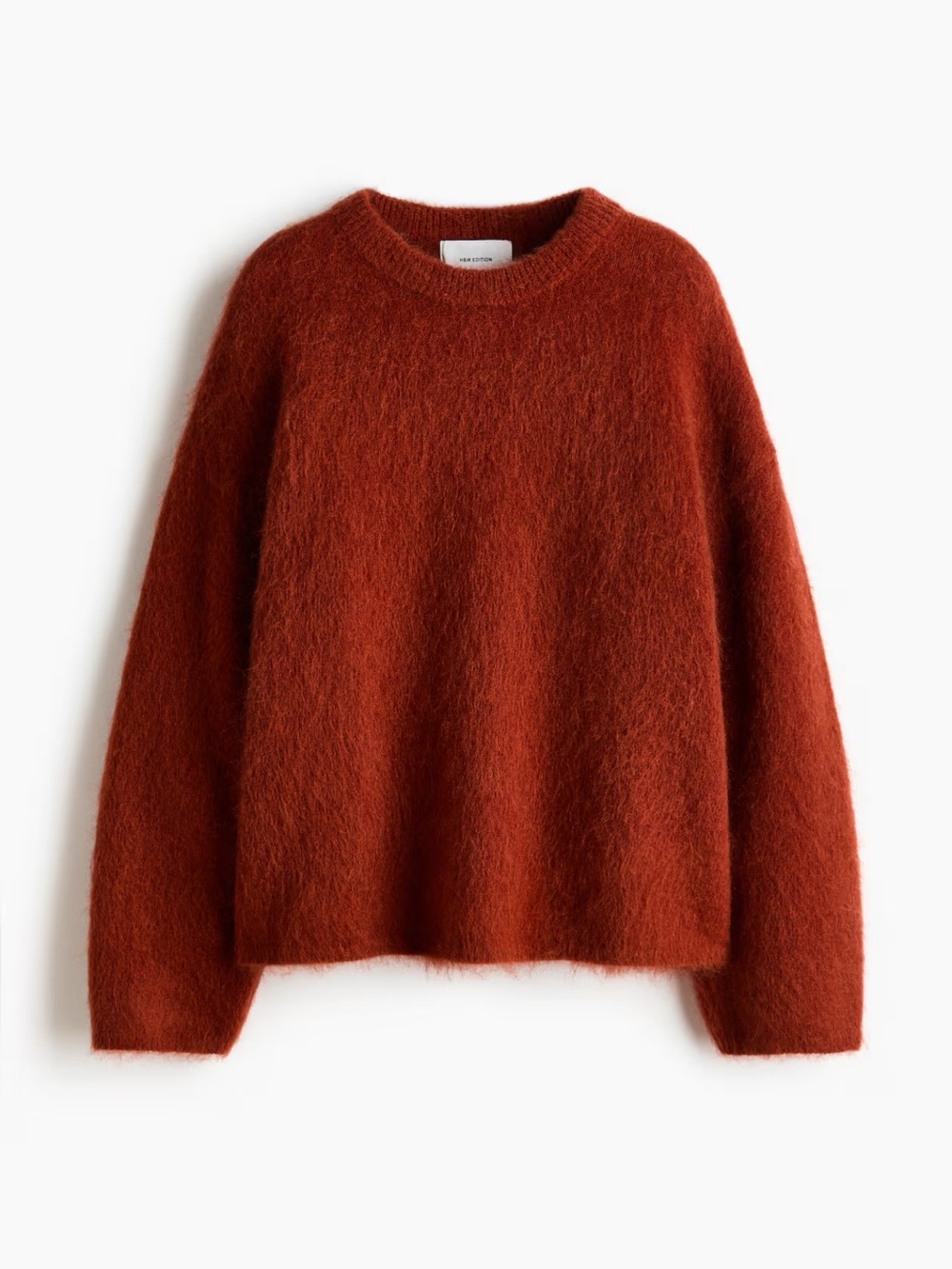 NWT H&M Edition Oversized Mohair-Blend Sweater Burnt Orange S